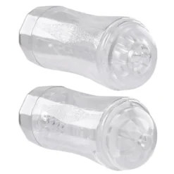 Evolved - Double Fantasy Masturbator - Clear 16 Evolved - Double Fantasy Masturbator - Clear -Seksspeeltjeswinkel gx ms 0020 2 7