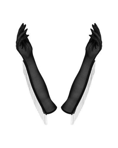 Obsessive Milladis Handschoenen - Zwart 3 Obsessive Milladis Handschoenen - Zwart - Afbeelding 3