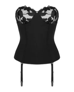 Obsessive Luxe Jarretel-korset Editya - Zwart 8 Obsessive Luxe Jarretel-korset Editya - Zwart -Seksspeeltjeswinkel obs8301 4