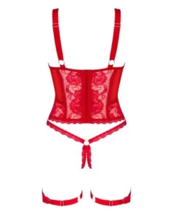 Obsessive Belovya Korset - Rood -Seksspeeltjeswinkel obs9766 4