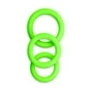 Ouch! Cockringset 3-delig - Glow In The Dark - Neon Groen