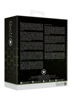 Ouch! Glow In The Dark Bed Bevestigingsset - Neon Groen/zwart -Seksspeeltjeswinkel ou748glo 5