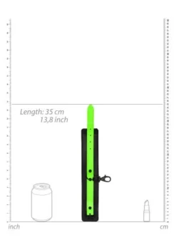 Ouch! Enkelboeien Glow In The Dark - Neon Green/Black -Seksspeeltjeswinkel ou749glo 3