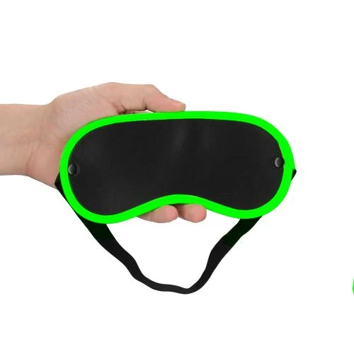 Ouch! Glow In The Dark Masker - Neon Groen/Zwart 1 Ouch! Glow In The Dark Masker - Neon Groen/Zwart