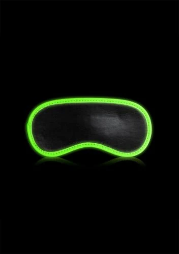 Ouch! Glow In The Dark Masker - Neon Groen/Zwart 2 Ouch! Glow In The Dark Masker - Neon Groen/Zwart - Afbeelding 2