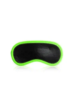 Ouch! Glow In The Dark Masker - Neon Groen/Zwart 8 Ouch! Glow In The Dark Masker - Neon Groen/Zwart -Seksspeeltjeswinkel ou752glo 5