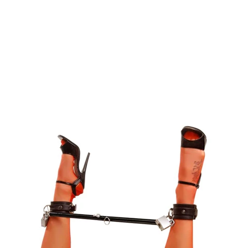 Master Series Stalen Spreidstang Verstelbaar - Zwart 3 Master Series Stalen Spreidstang Verstelbaar - Zwart - Afbeelding 3